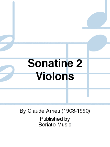 Sonatine 2 Violons