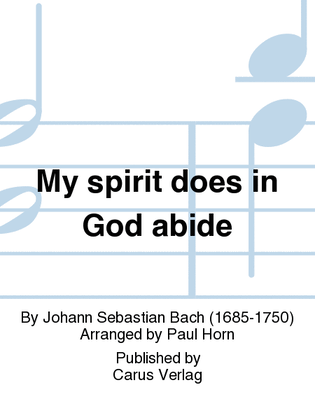 Book cover for My spirit does in God abide