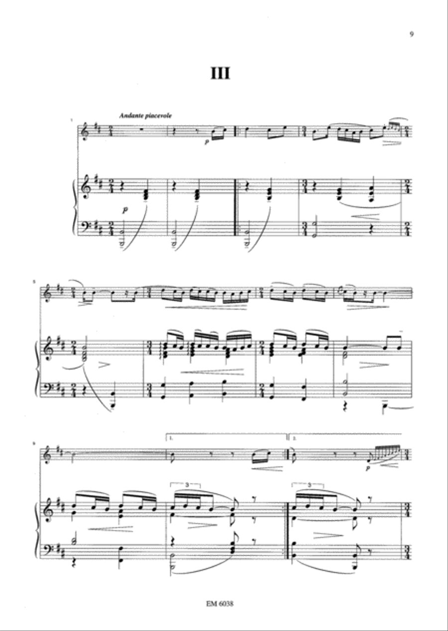 4 Greek Songs for Clarinet and Piano Clarinet Solo scores gallery preview page 5