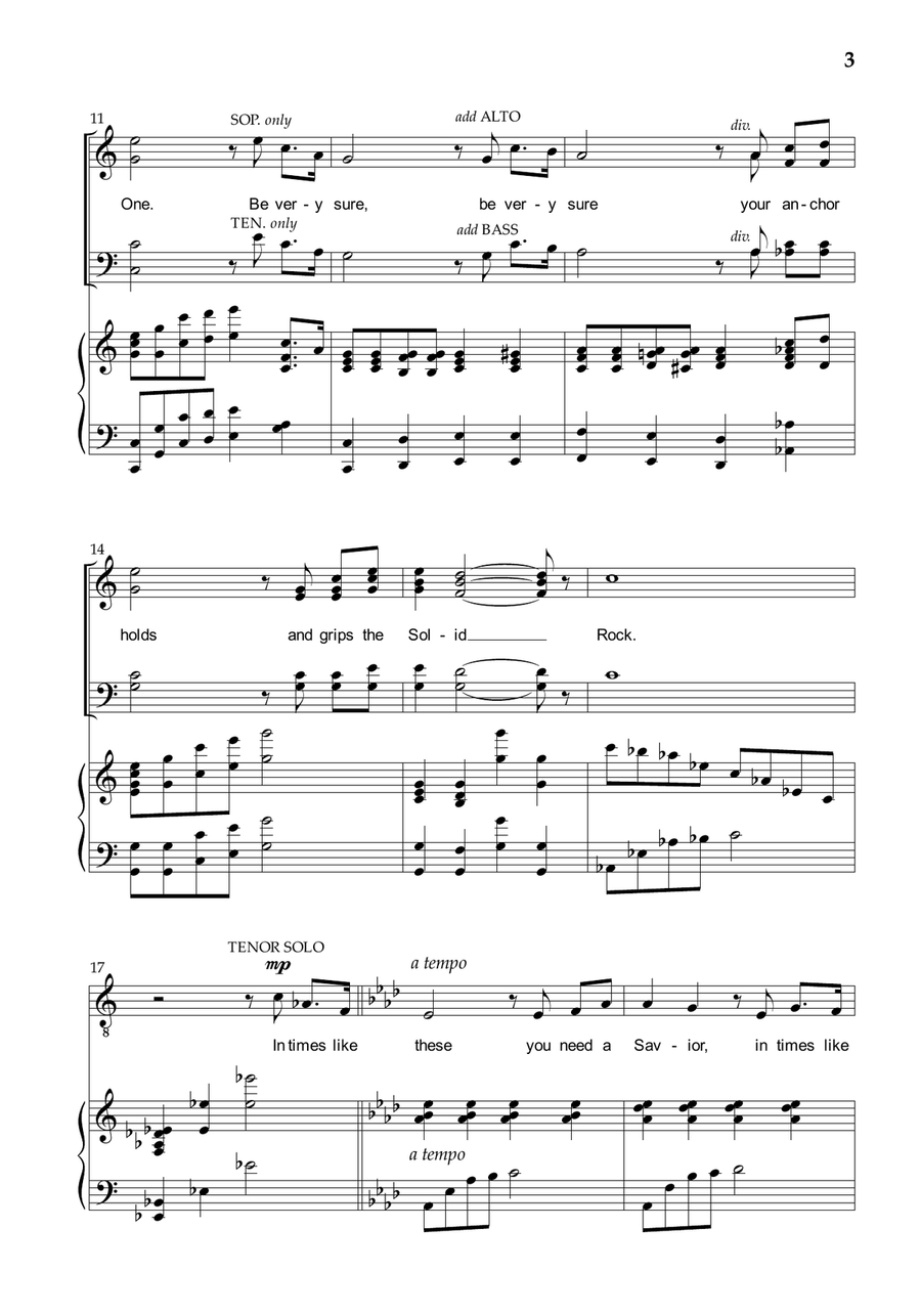 In Times Like These In Times Like These 4-Part scores gallery preview page 2