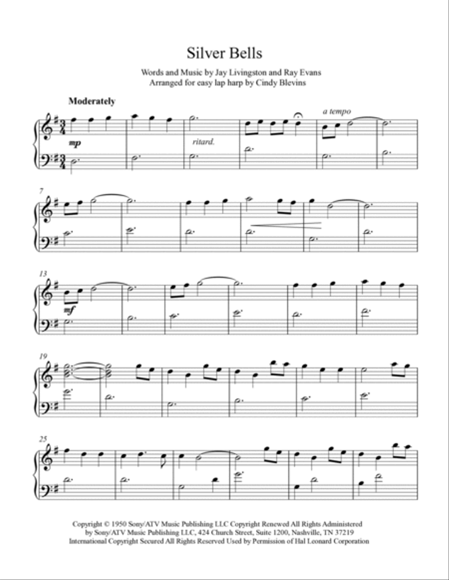 Silver Bells Lap Harp scores gallery preview page 2