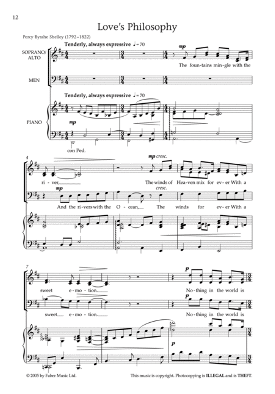 Love's Philosophy Love's Philosophy 3-Part scores gallery preview page 4