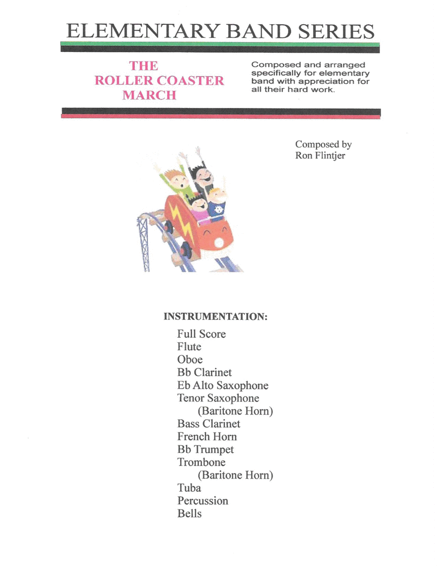 THE ROLLER COASTER MARCH Concert Band scores gallery preview page 1