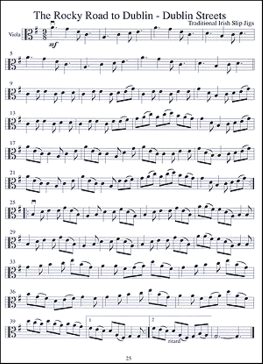 Celtic Fiddle Tunes for Solo and Ensemble - Viola, Violin 3 & Ensemble Score String Duet scores gallery preview page 7