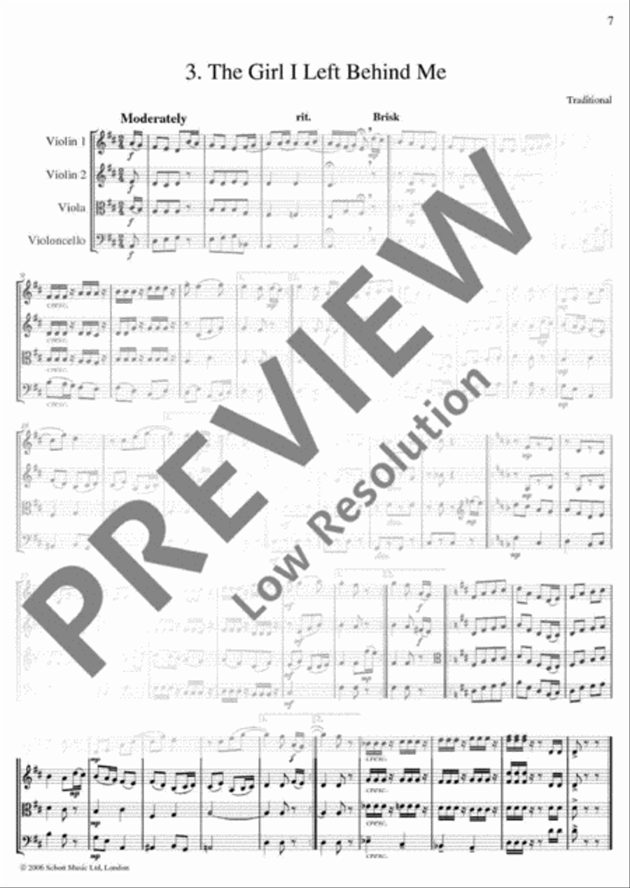 The Wild Rover String Quartet scores gallery preview page 8