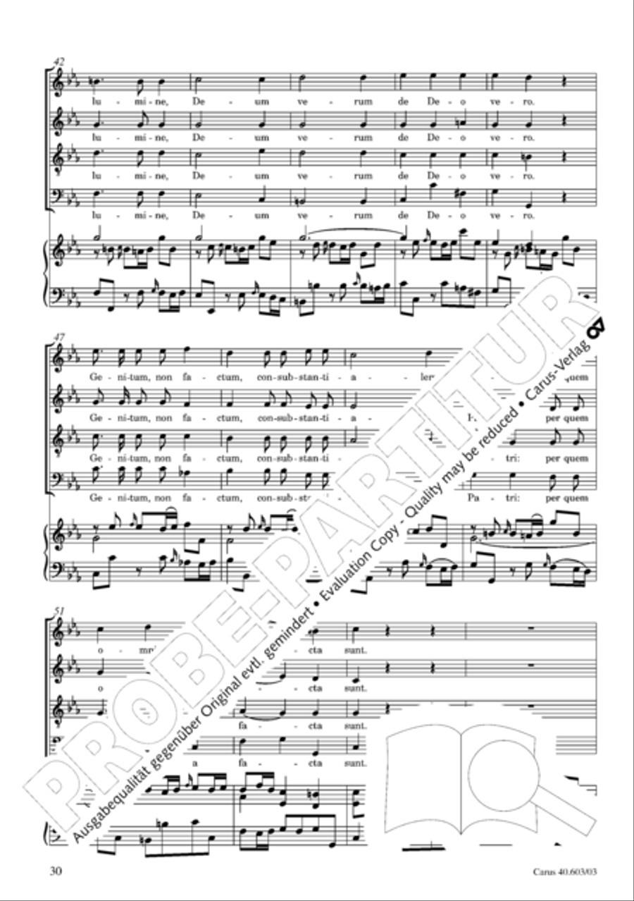 Grosse Orgelsolomesse in Es 4-Part scores gallery preview page 31