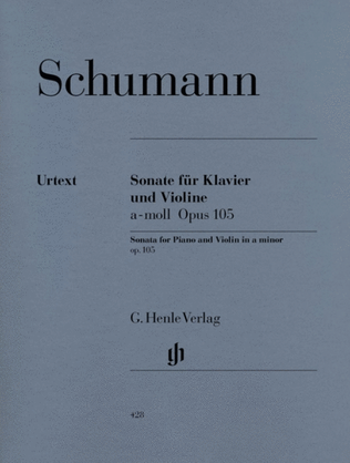 Book cover for Schumann - Sonata No 1 A Minor Op 105 Violin/Piano