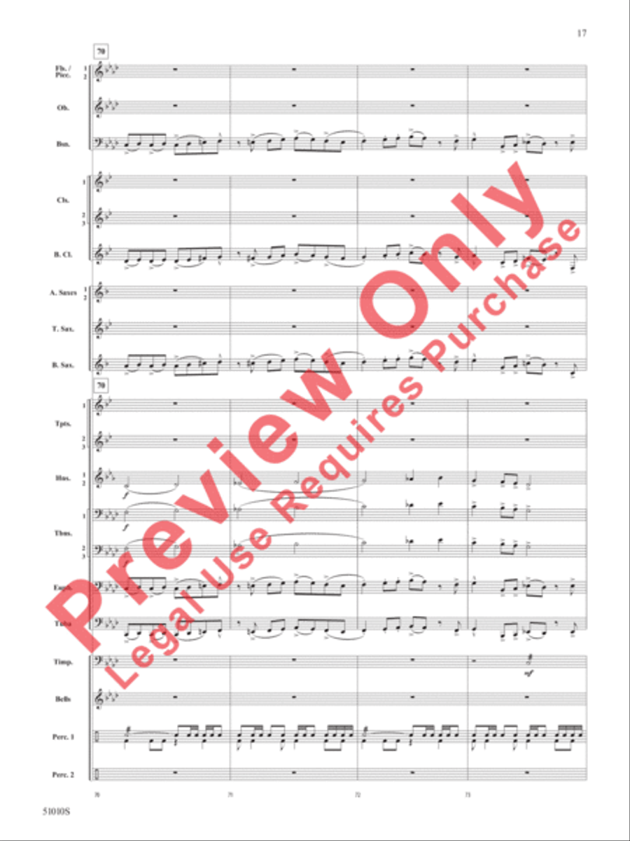 Sentinel Concert Band scores gallery preview page 18