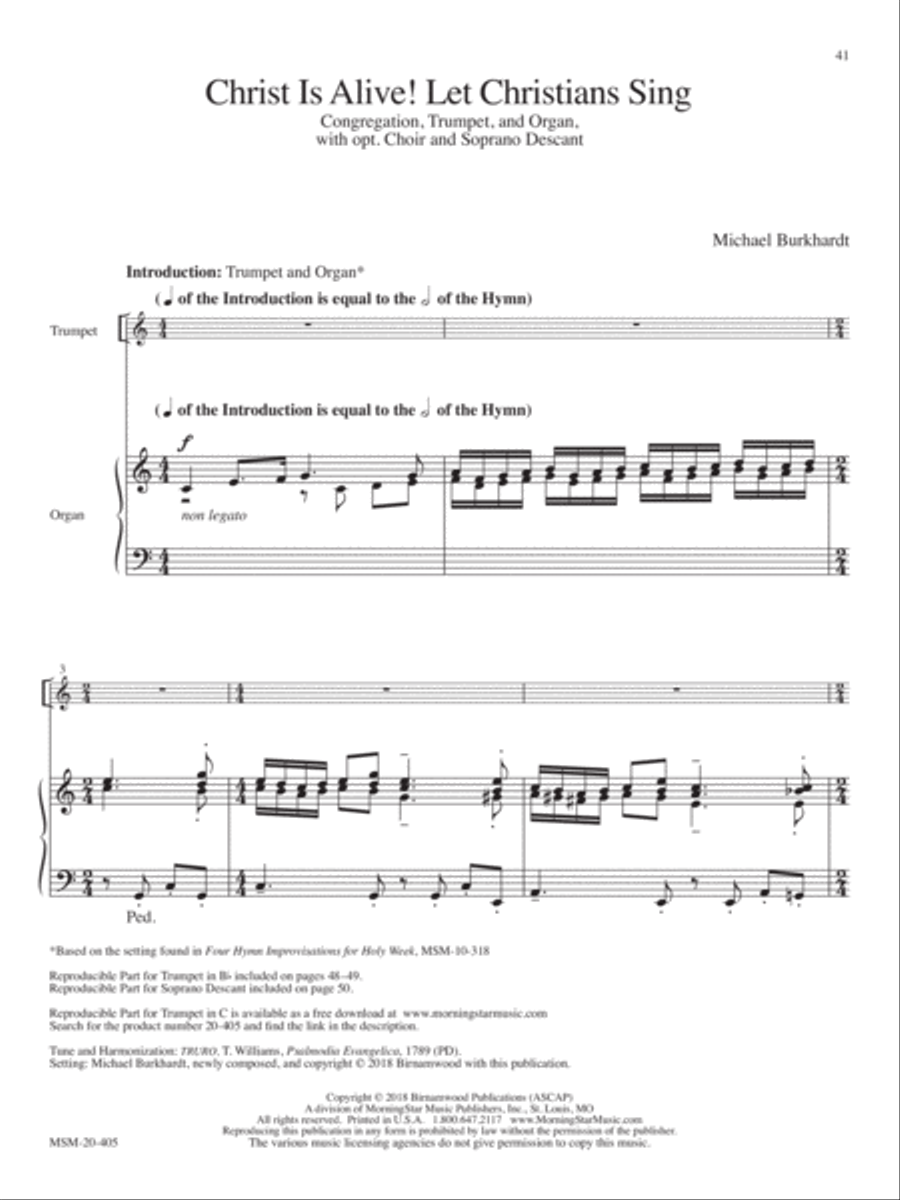 Christ Is Alive! Let Christians Sing Choir scores gallery preview page 1