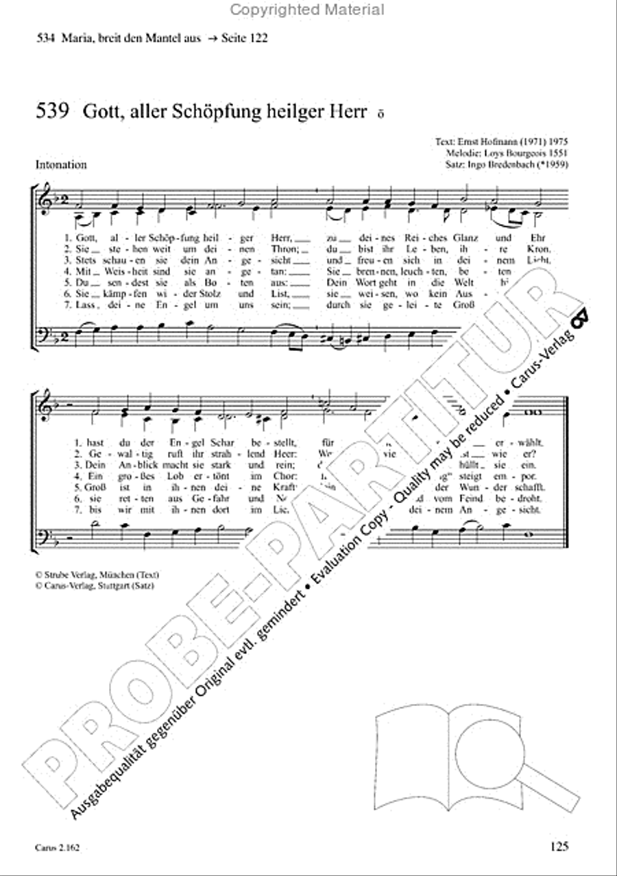 Chorbuch Gotteslob SAM 3-Part scores gallery preview page 126