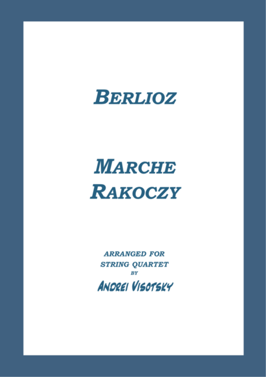 Marche Rakoczy String Quartet scores gallery preview page 1