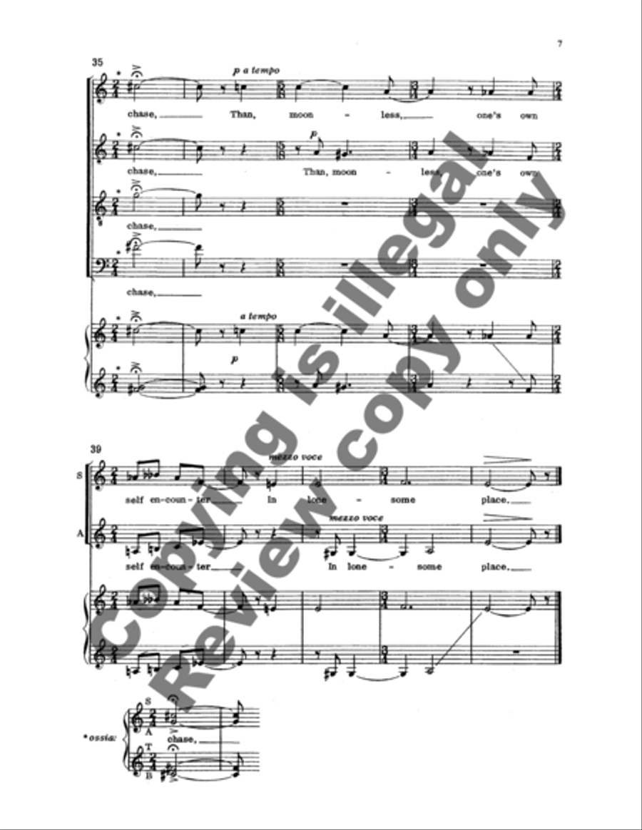 Dickinson Settings: One Need Not be a Chamber 4-Part scores gallery preview page 8