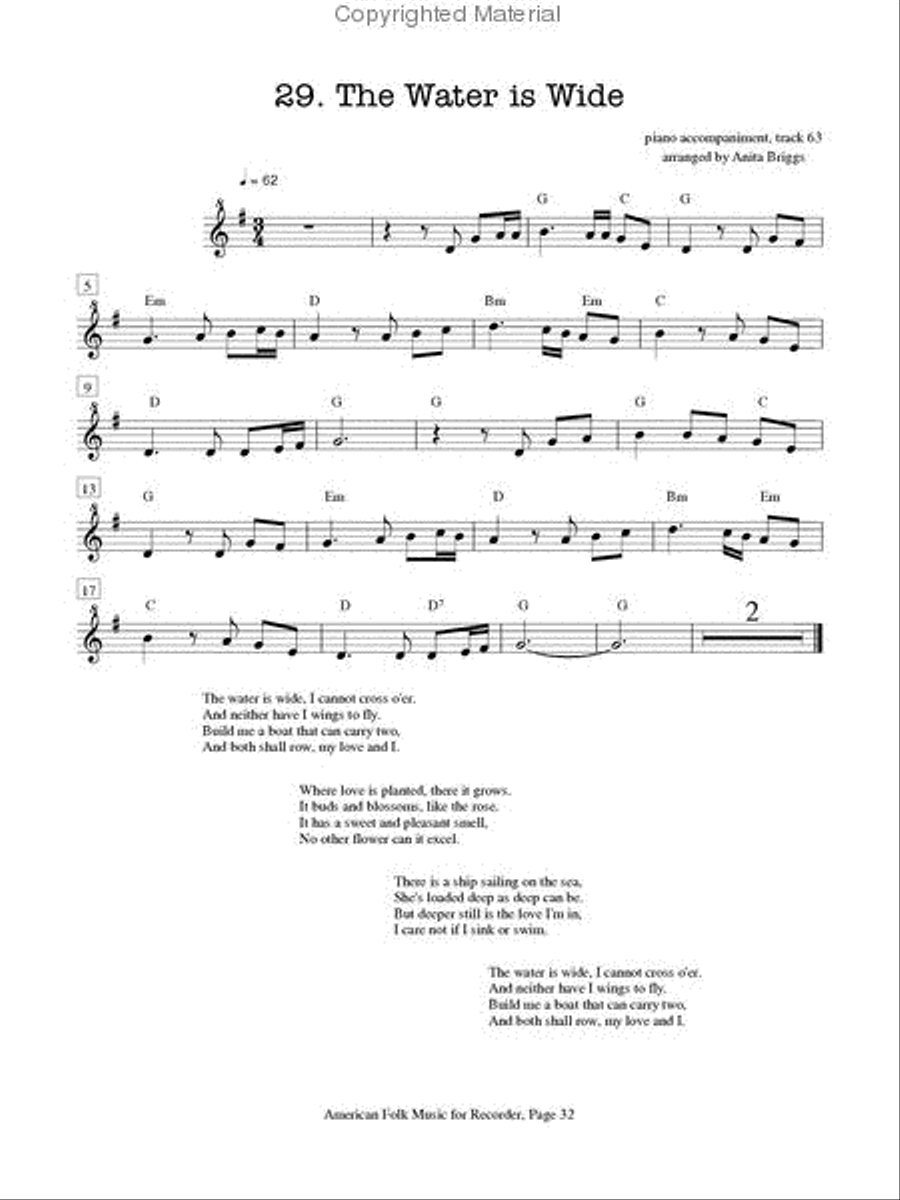 American Folk Music For Recorder Recorder scores gallery preview page 2