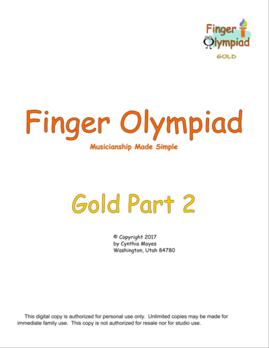 Gold 2 - Finger Olympiad (piano) Piano Method scores gallery preview page 3