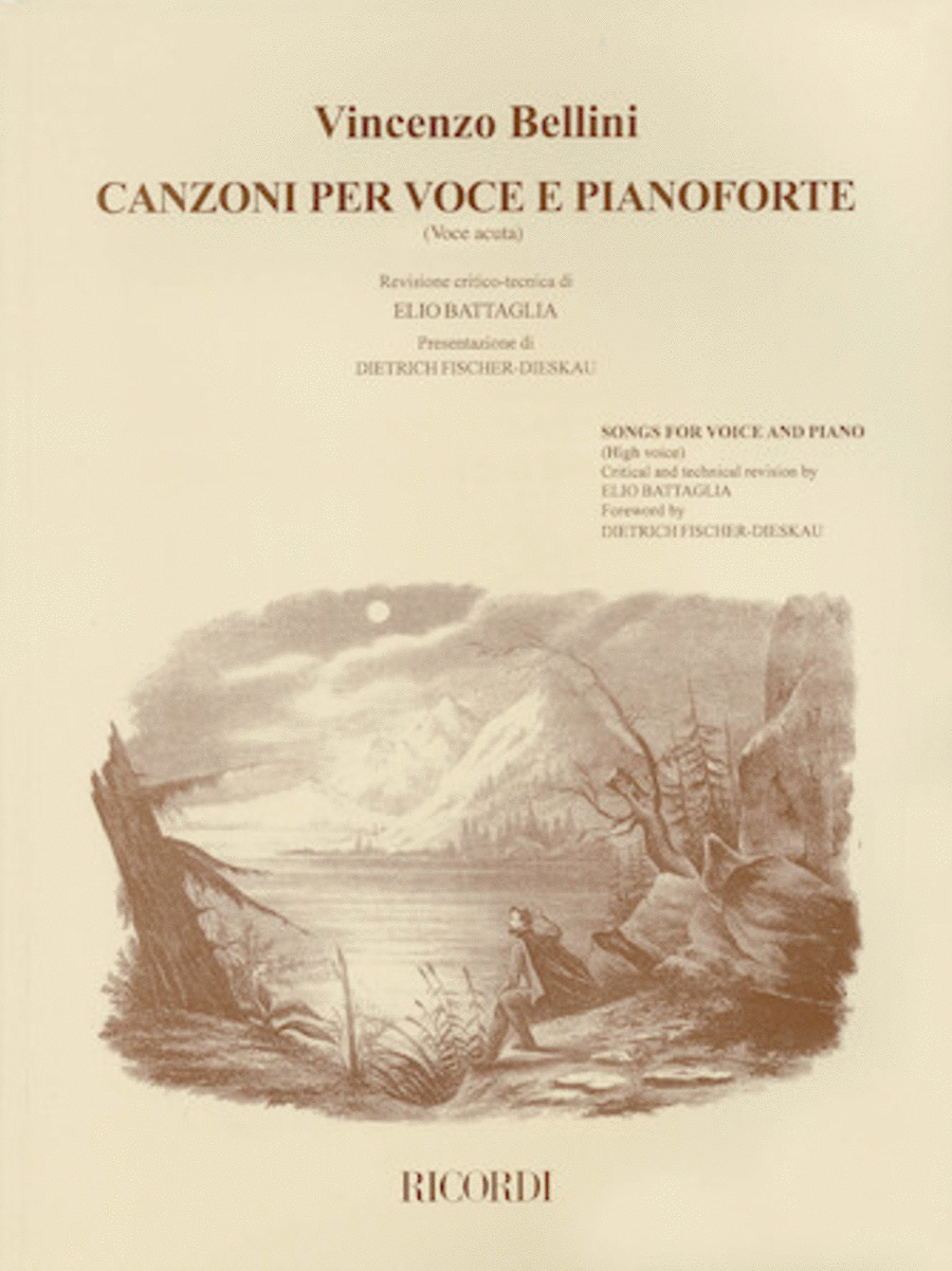 Vincenzo Bellini: Canzoni Per Voce (High Voice)