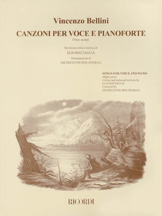 Book cover for Vincenzo Bellini – Canzoni Per Voce