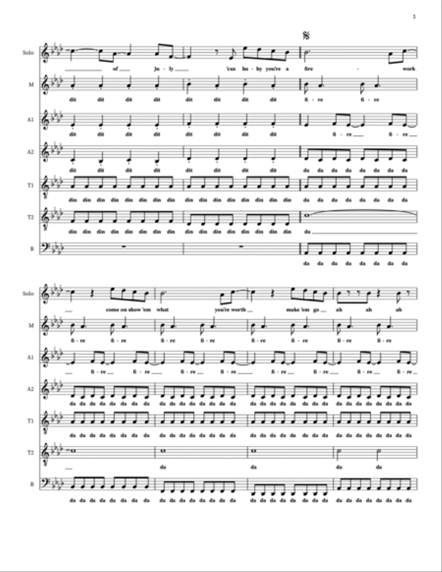 Firework Choir scores gallery preview page 5
