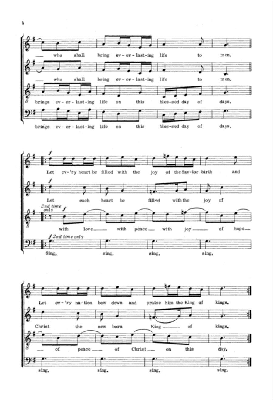A King Is Born A King Is Born 4-Part scores gallery preview page 2
