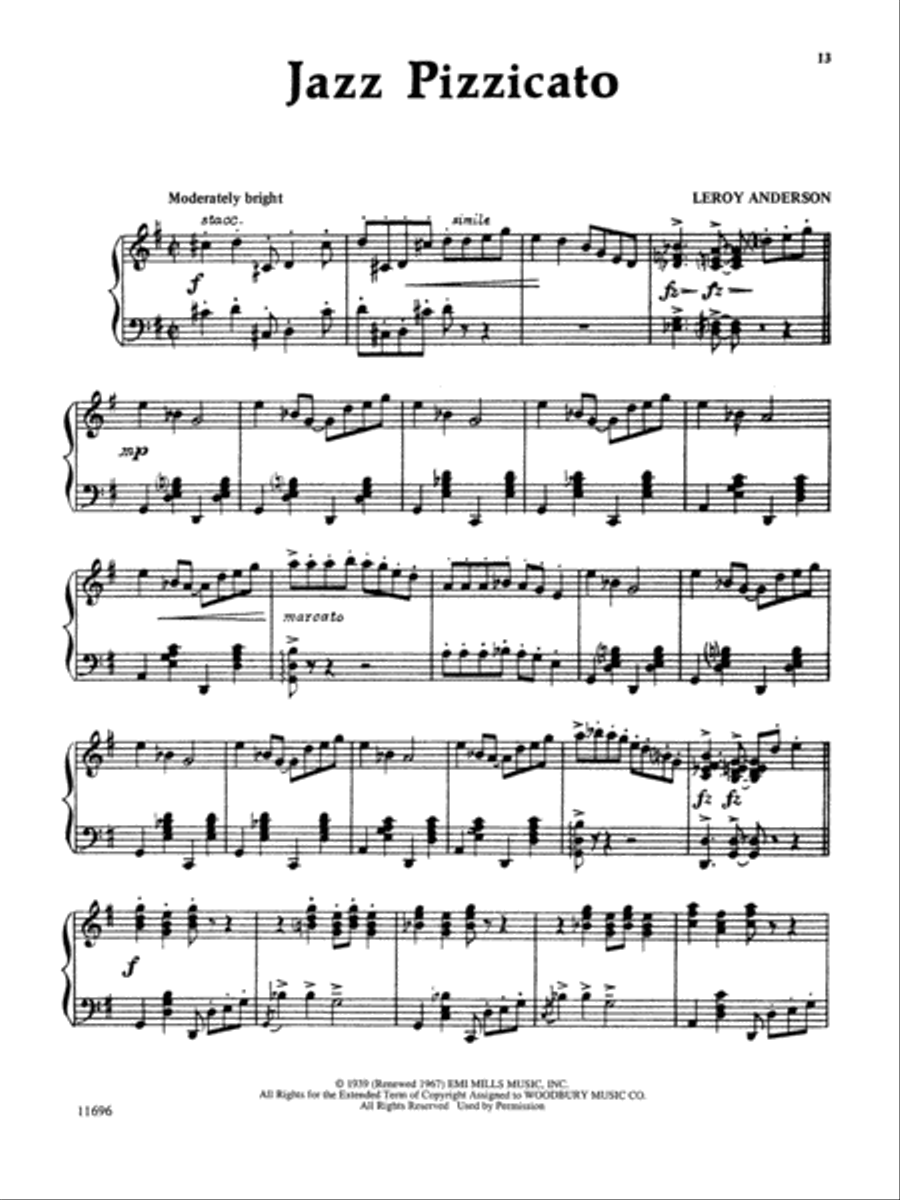 Leroy Anderson (Almost Complete) Piano Solo scores gallery preview page 6