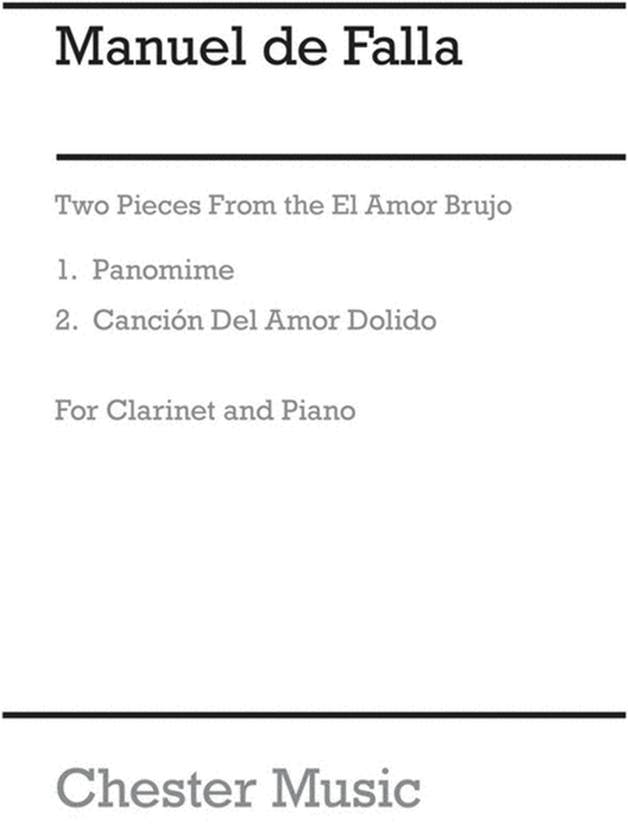 Falla 2 Pcs.El Amor Brujo Clar/Piano