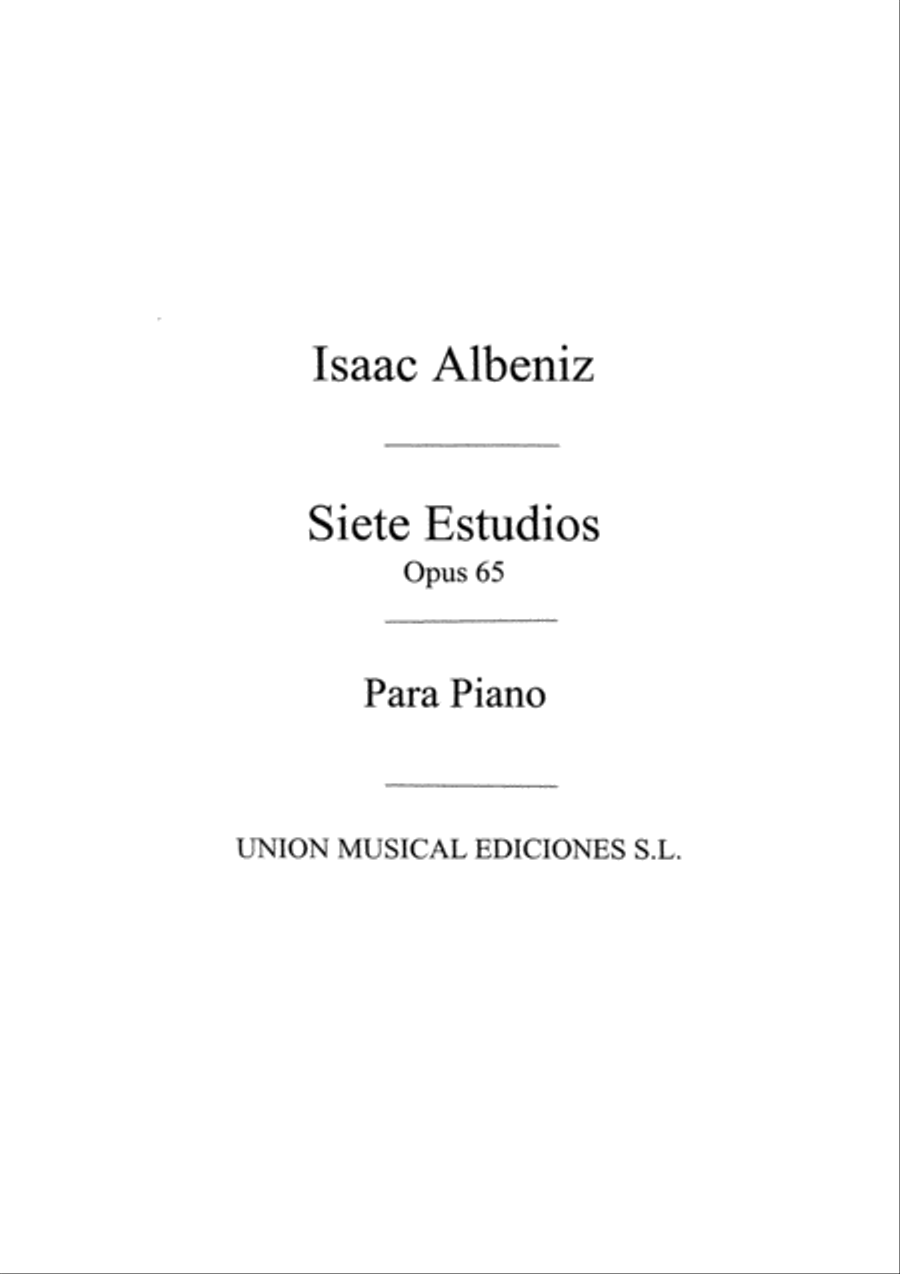 Siete Estudios En Los Tonos Naturales Mayores Piano Solo scores gallery preview page 1
