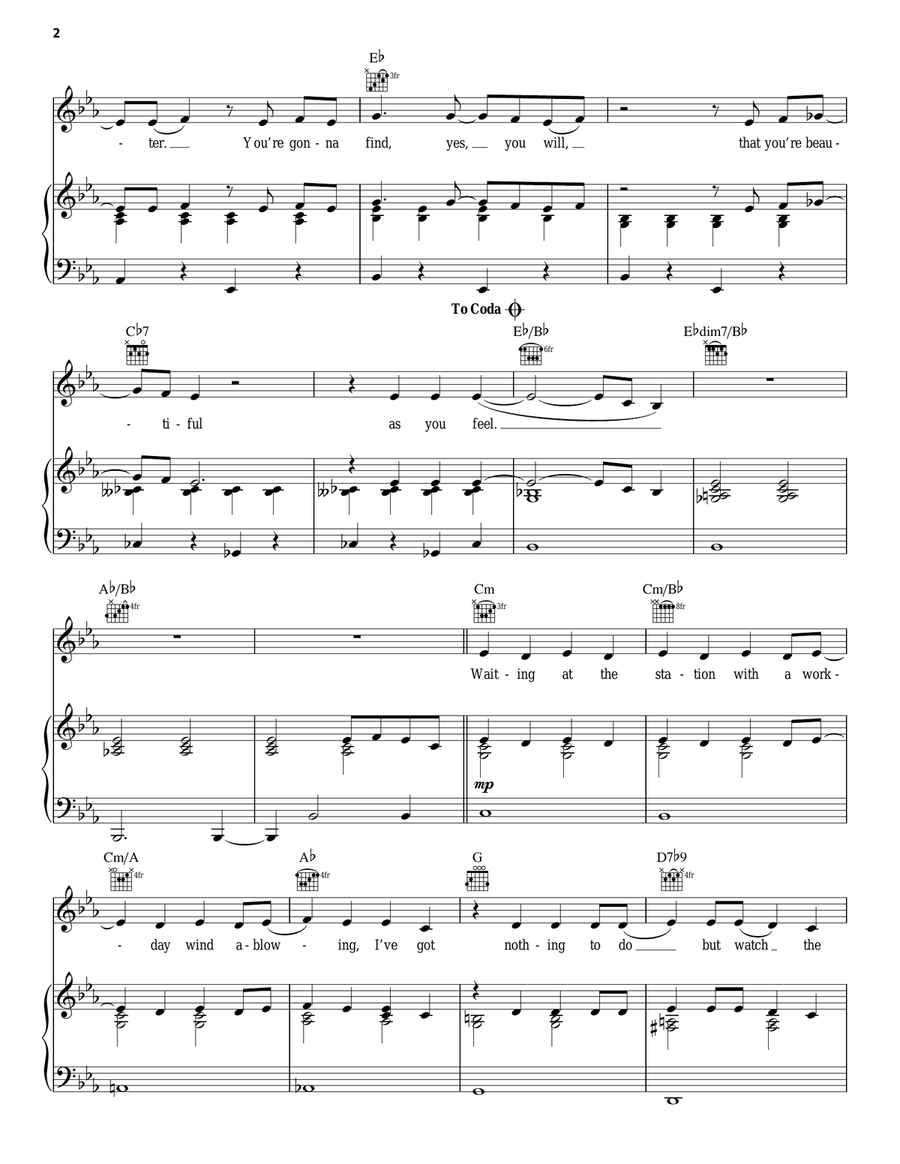 Beautiful Beautiful Acoustic Guitar scores gallery preview page 2