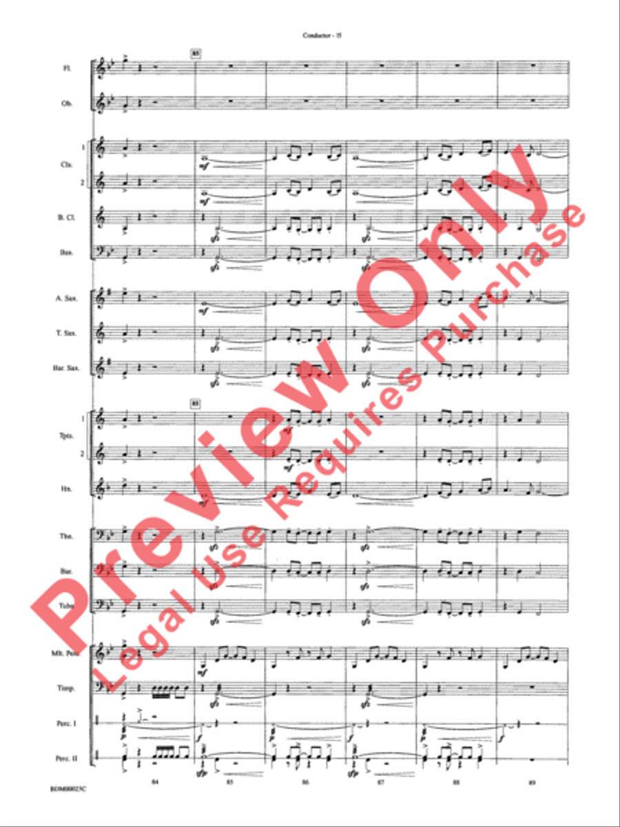 Under the Rice Moon Under the Rice Moon Concert Band scores gallery preview page 18