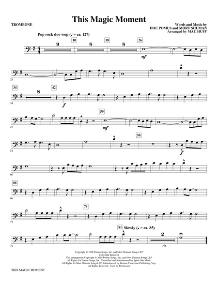 This Magic Moment (Arr. Mac Huff) - Trombone
