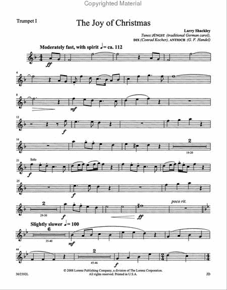 The Joy of Christmas The Joy of Christmas Brass Ensemble scores gallery preview page 4