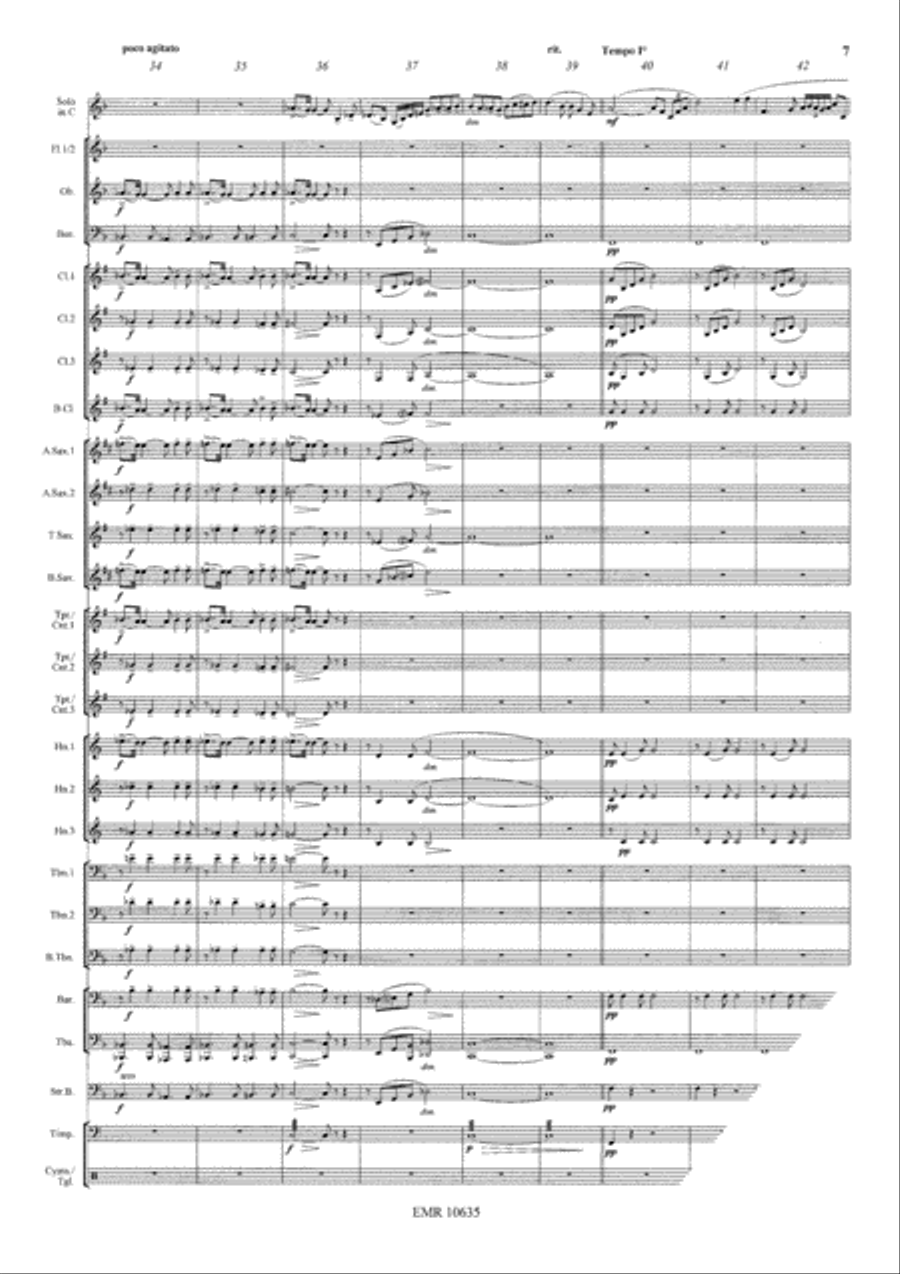 Meditation From Thais Concert Band scores gallery preview page 8