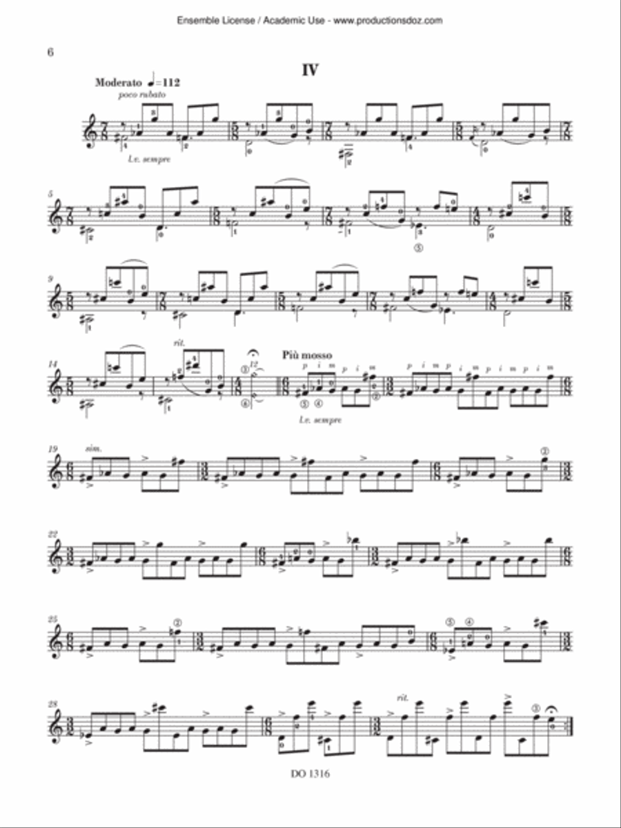 Warm up Classical Guitar scores gallery preview page 6
