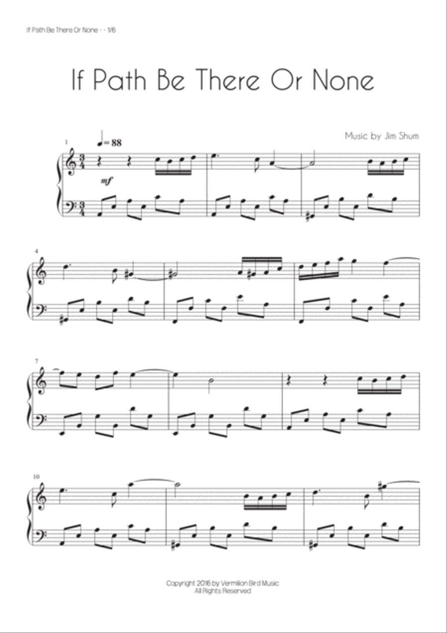If Path Be There Or None Easy Piano scores gallery preview page 2