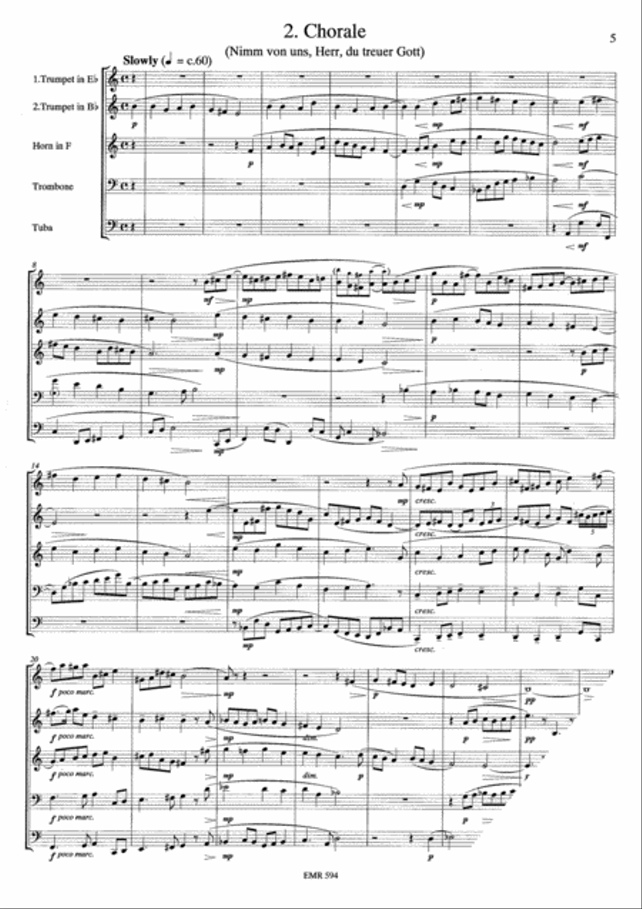 Brass Quintet No. 4 Brass Quintet scores gallery preview page 11