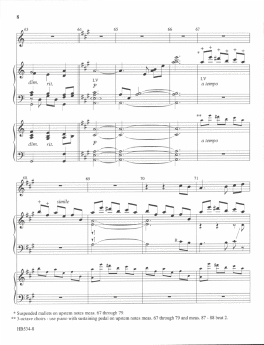Candlelight Noel - full score Handbell Choir scores gallery preview page 8