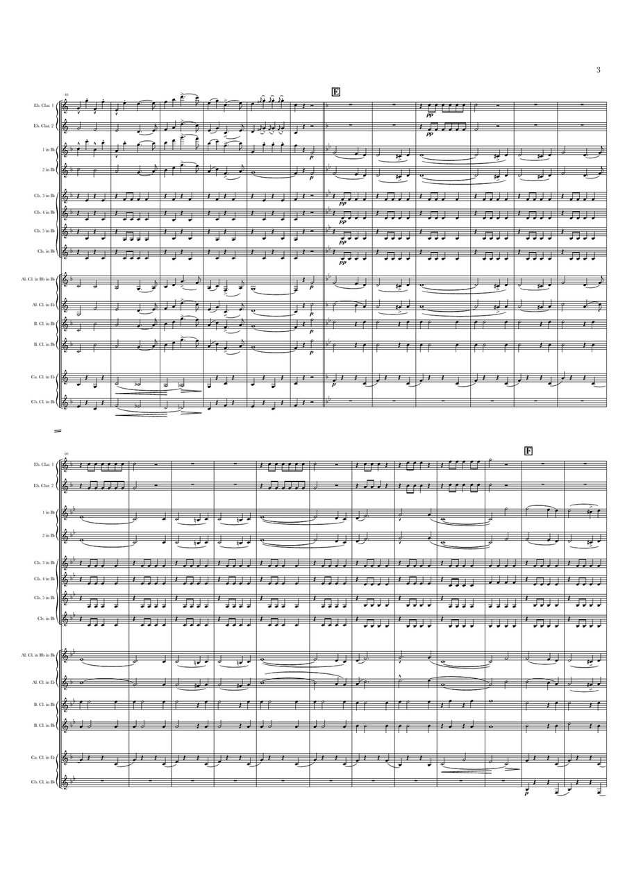 Stars and Stripes Forever - Clarinet Choir Clarinet Choir scores gallery preview page 5
