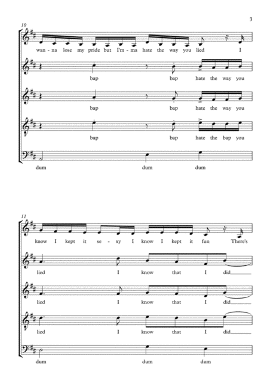 Hold Up Hold Up 4-Part scores gallery preview page 3