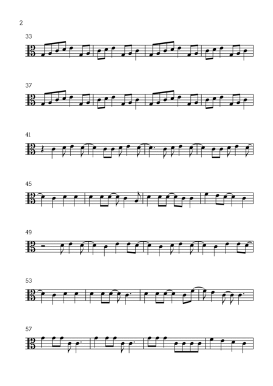 Champagne Problems Viola Solo scores gallery preview page 2