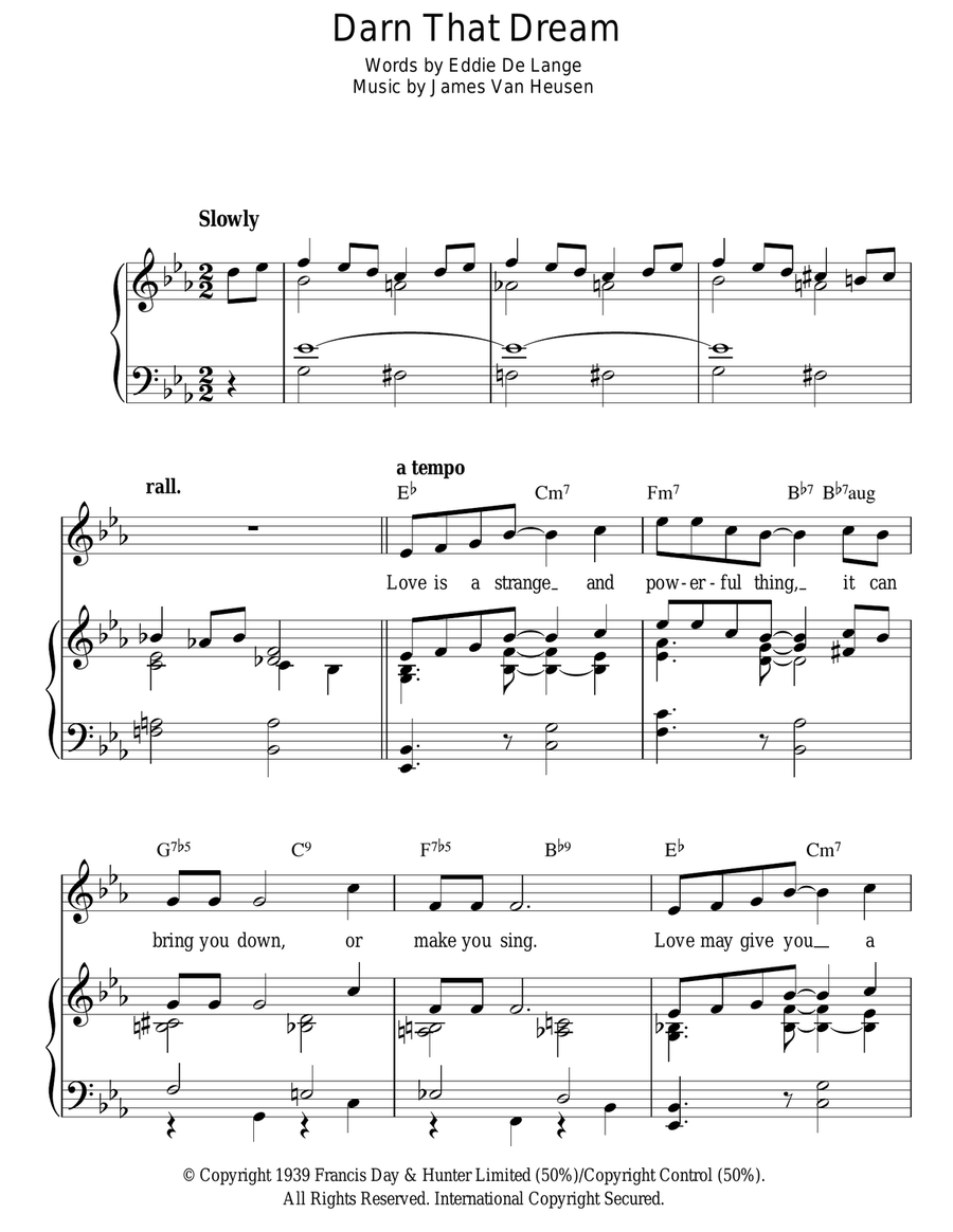 Darn That Dream Guitar scores gallery preview page 1