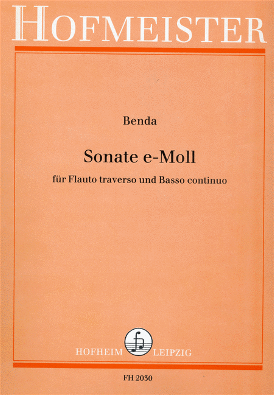 Sonate e-Moll Flute Solo scores gallery preview page 1