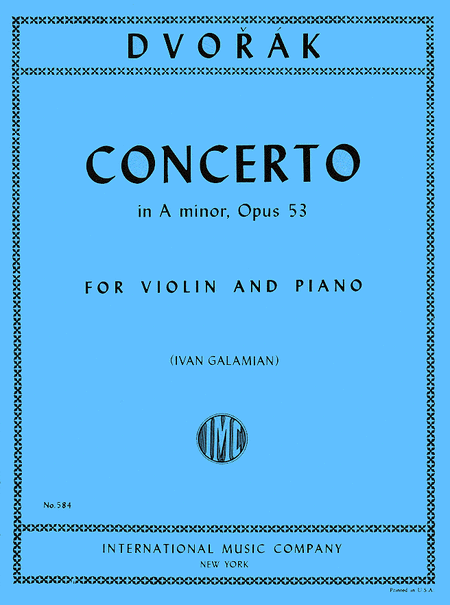 Concerto in A minor, Op. 53 (GALAMIAN)