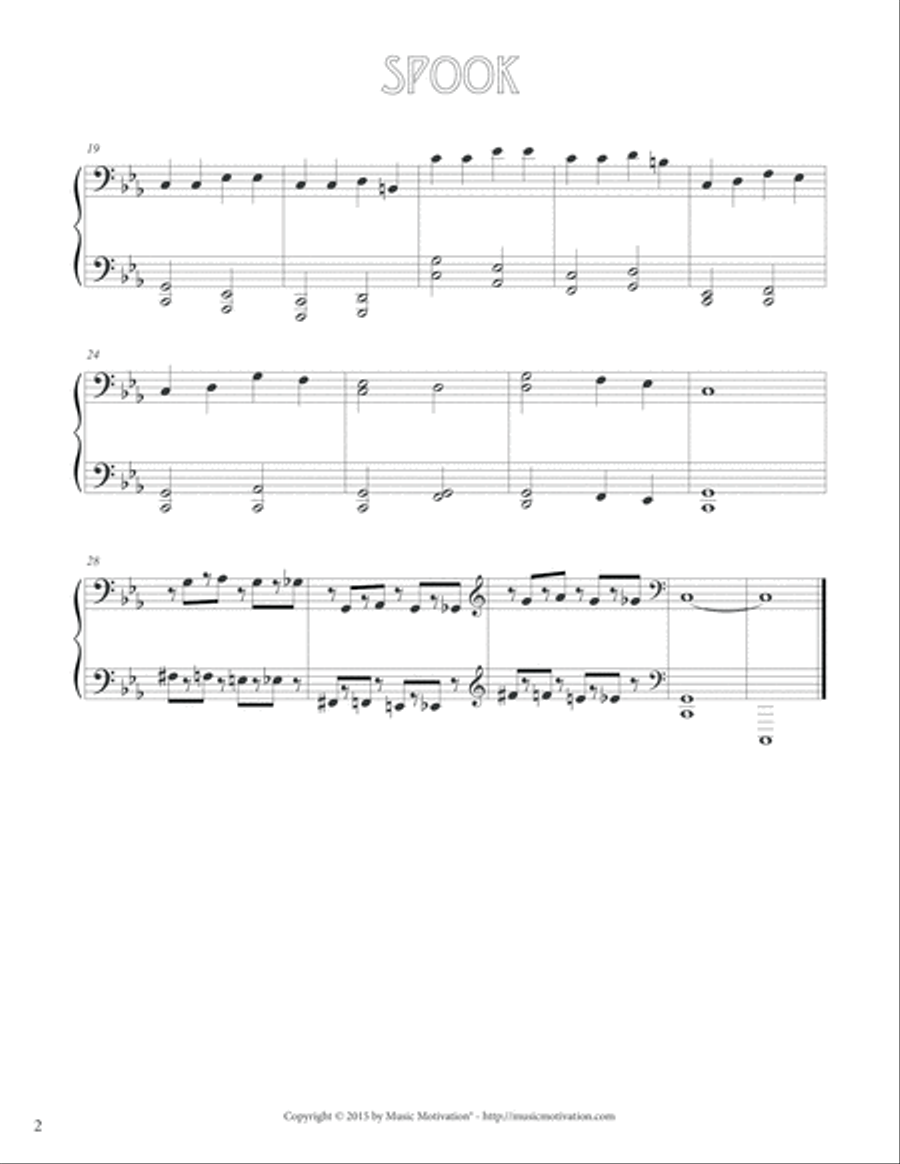 Spook Piano Method scores gallery preview page 3
