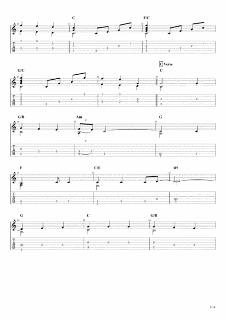 Piano Man Electric Guitar scores gallery preview page 3