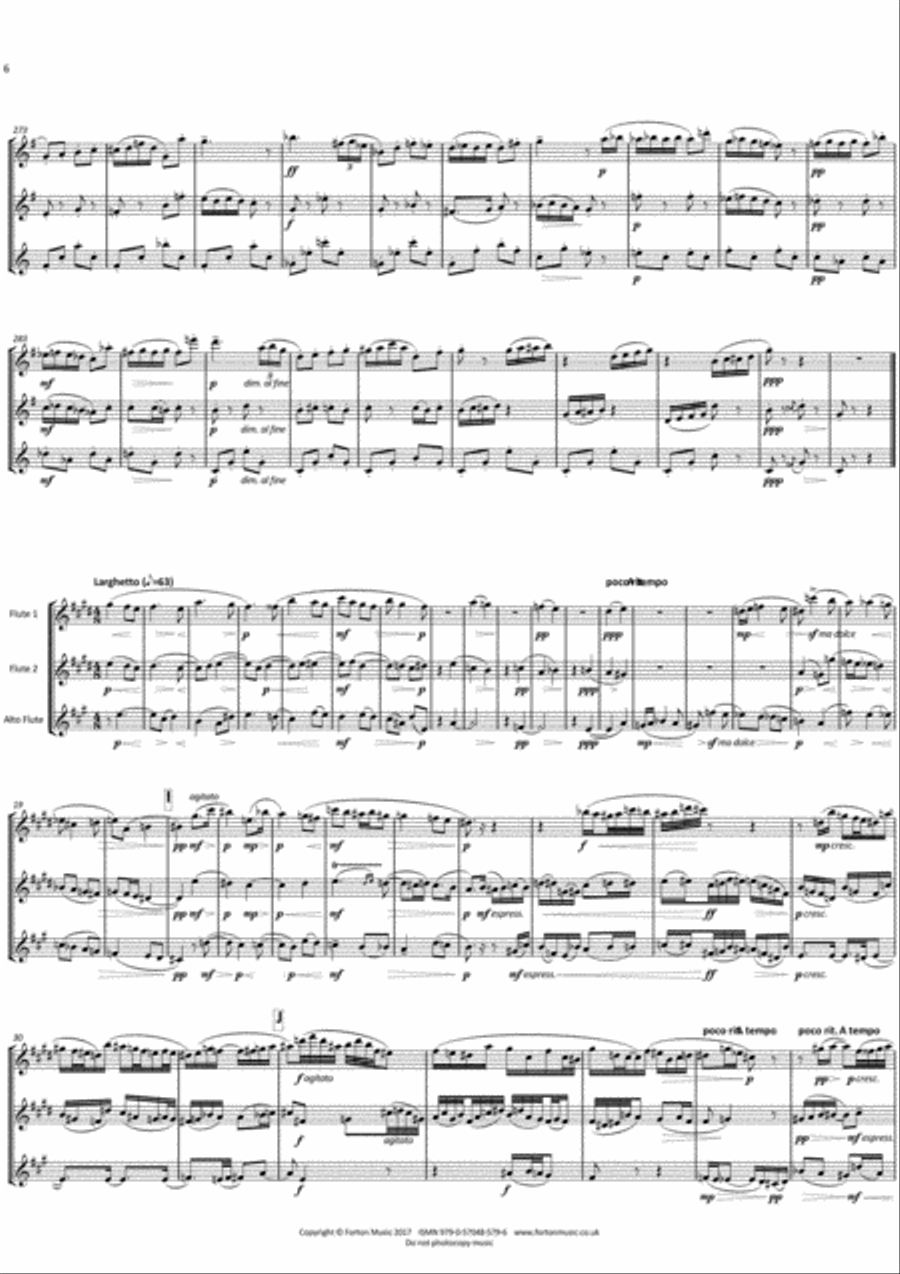 Serenade Flute Trio scores gallery preview page 3