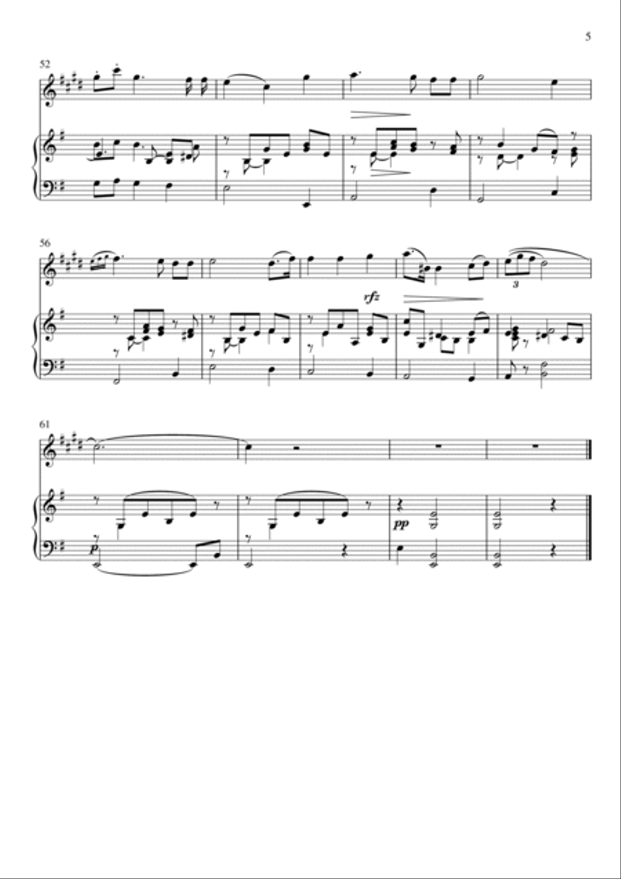 Antonio Cesti - Intorno all idol mio (Piano and Alto Sax) Small Ensemble scores gallery preview page 5