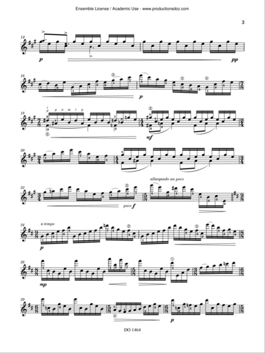 The Blue Madeleine Classical Guitar scores gallery preview page 3