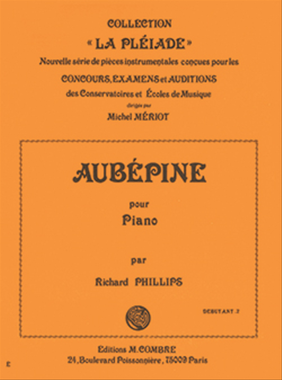 Aubepine Piano Solo scores gallery preview page 1