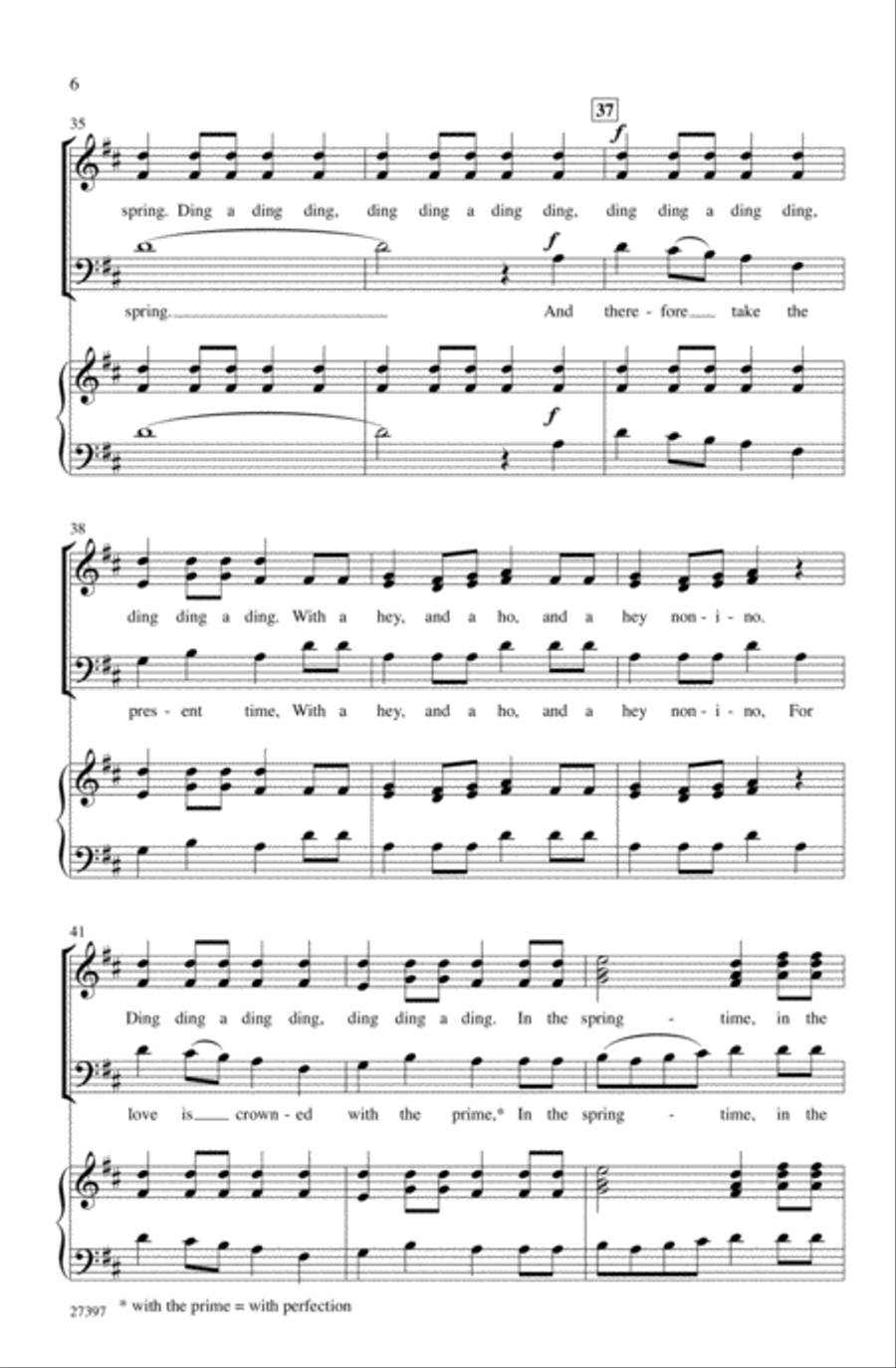 Three Shakespeare Settings 3-Part scores gallery preview page 5