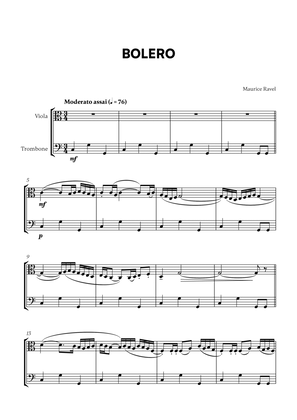 Bolero (for Viola and Trombone)