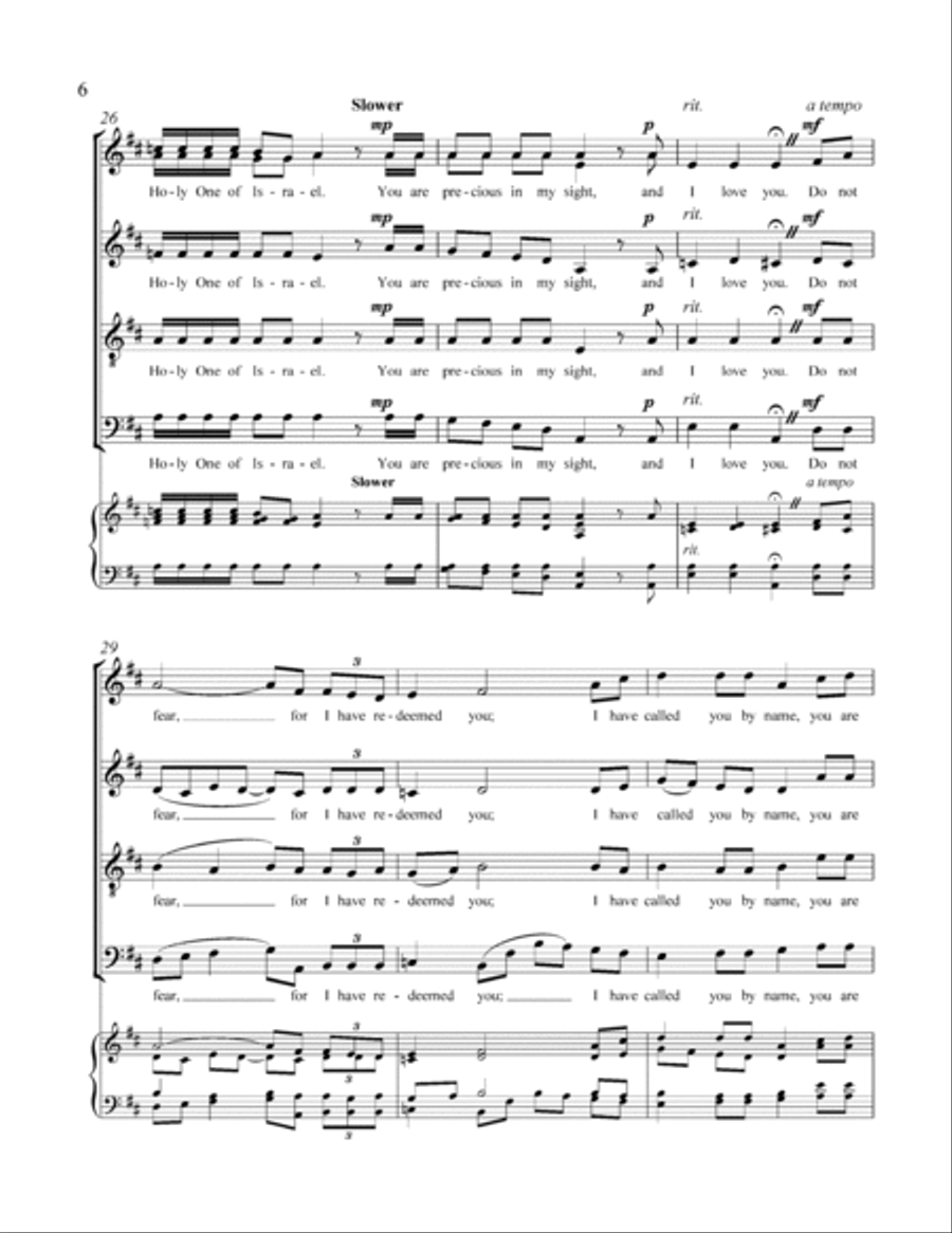 Do not fear 4-Part scores gallery preview page 10
