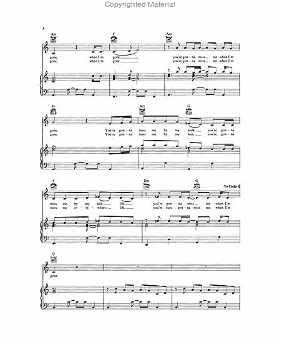 Cups Piano, Vocal, Guitar scores gallery preview page 4